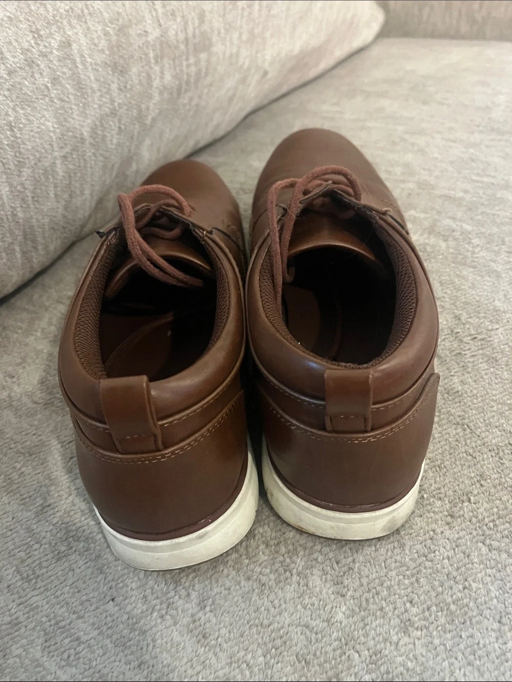 Goodfellow Brown Faux Leather Lace Up Shoes